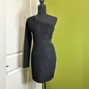 BCBGeneration Black Textured Tarzan Bodycon Cutout Dress Size Small NWT